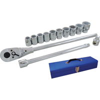 Jeu de douilles et accessoires, 15 Mcx, Prise de 3/4" TGS INDUSTRIEL