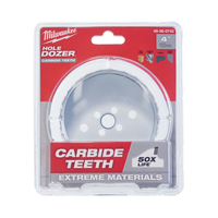 Carbide Hole Saw, 4", 1-31/50" Depth of Cut, Carbide TGS INDUSTRIEL