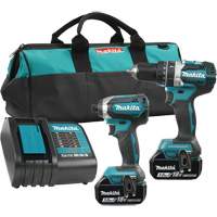 Ensemble de 2 outils avec moteur sans balai LXT, 18 V TGS INDUSTRIEL