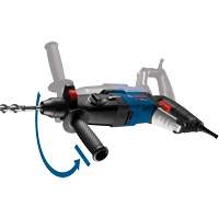 SDS-Plus&reg; Bulldog Xtreme Max Rotary Hammer, 8.5 A, 0-5100 BPM, 0-1300 RPM, 2.4 ft.-lbs. TGS INDUSTRIEL