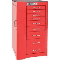 Armoire compl&eacute;mentaire gauche de s&eacute;rie Pro+, 8 tiroirs, 19" la x 19" p x 36-1/2" h, Rouge TGS INDUSTRIEL