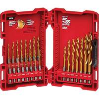 Shockwave Impact Duty Drill Bit Set, 23 Pieces, Titanium TGS INDUSTRIEL