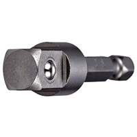 Adaptateur et rallonge, 1/4" Prise, Dimension m&acirc;le 3/8", Clavette, 2" lo TGS INDUSTRIEL
