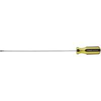 100 PLUS&reg; Extra-Light Cabinet Tip Screwdriver, 1/8" Tip, Round, 6-5/8" L, Plastic Handle TGS INDUSTRIEL