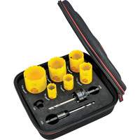 Deep Cut Hole Saw Kit, 9 Pieces TGS INDUSTRIEL