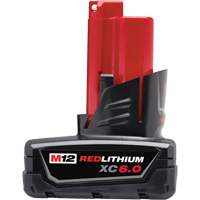 M12 Redlithium XC6.0 Battery, Lithium-Ion, 12 V, 6 Ah TGS INDUSTRIEL