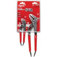 6" & 10" Comfort Grip Straight Jaw Pliers Set, 2 Pieces TGS INDUSTRIEL