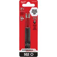 Embout de tournevis Shockwave Impact Duty, Carr&eacute;e, Embout #2, Prise 1/4", Longueur 3-1/2" TGS INDUSTRIEL