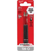 Embout de tournevis Shockwave Impact Duty, Torx, Embout T-20, Prise 1/4", Longueur 3-1/2" TGS INDUSTRIEL
