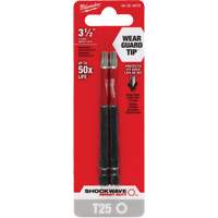Embout de tournevis Shockwave Impact Duty, Torx, Embout T-25, Prise 1/4", Longueur 3-1/2" TGS INDUSTRIEL