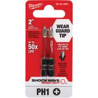 Embout de tournevis Shockwave Impact Duty, Phillips, #1, Prise 1/4" TGS INDUSTRIEL