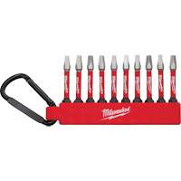 Jeu dembouts pour tournevis &agrave; chocs Shockwave, Carr&eacute;e, #2, Prise 1/4" TGS INDUSTRIEL