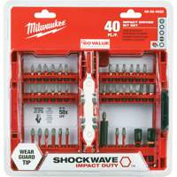 Jeu de 40 embouts de visseuse &agrave; percussion Shockwave Impact-Duty TGS INDUSTRIEL