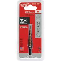 Foret &eacute;tag&eacute;, 1/8"/#1 - #1/1/2", Incr&eacute;ments de 1/32", Acier rapide au cobalt TGS INDUSTRIEL