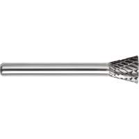 DRILLCO Double Cut Inverted Cone Burr, SN-1 TGS INDUSTRIEL