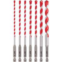 Shockwave Hammer Drill Bit Kit, 7 Pieces, Carbide TGS INDUSTRIEL