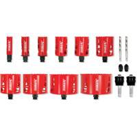 Electrician's Bi-Metal Hole Saw Set, 16 Pieces TGS INDUSTRIEL