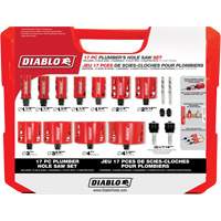 Plumber's Bi-Metal Hole Saw Set, 17 Pieces TGS INDUSTRIEL