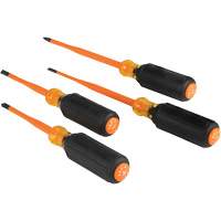 Slim-Tip Insulated Screwdriver Set, 1000 V, 4 Pcs TGS INDUSTRIEL
