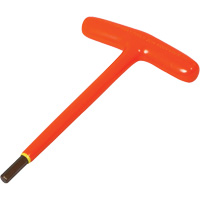 SAE Insulated Hex Key, Hex End, 3/32" x 2.5" L, T Handle TGS INDUSTRIEL