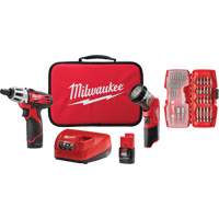 Screwdriver & Light Accessory Kit, Lithium-Ion, 12 V TGS INDUSTRIEL