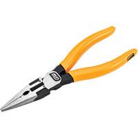 Pitbull Dipped Handle Long Nose Pliers, 6" L TGS INDUSTRIEL