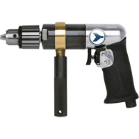 AD12VSRK Variable Speed Air Drill, 6 CFM, 1/4" NPT, 82 dBA, 1/2" Chuck, Keyed TGS INDUSTRIEL