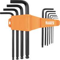 L-Style Long Ball-End Hex Key Set, 10 Pcs., Metric TGS INDUSTRIEL