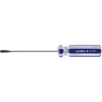 Tournevis &agrave; fente bleu transparent avec bandes , Tige de 1/8", Ronde, Prise en Plastique TGS INDUSTRIEL