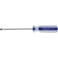 Tournevis &agrave; fente bleu transparent avec bandes, Tige de 3/16", Ronde, Prise en Plastique TGS INDUSTRIEL