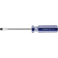 Tournevis &agrave; fente bleu transparent avec bandes, Tige de 1/4", Ronde, Prise en Plastique TGS INDUSTRIEL