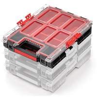 Arx Medium Organizer with Bins, 10-3/10" x 14-3/10" x 3", Black TGS INDUSTRIEL