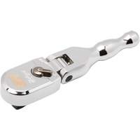 120XP Full Polish Chrome Stubby Flex Head Teardrop Ratchet TGS INDUSTRIEL