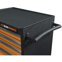 Armoire roulante pour outils s&eacute;rie GSX, 6 tiroirs, 36" la x 18-1/5" p x 37-2/5" h, Noir/Orange TGS INDUSTRIEL
