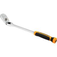 90-Tooth Dual Material Locking Flex Head Teardrop Ratchet TGS INDUSTRIEL