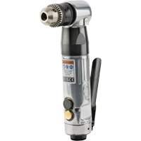 Angle Air Drill, 20.5 CFM, 1/4" NPT, 98 dBA, 3/8" Chuck, Keyed TGS INDUSTRIEL