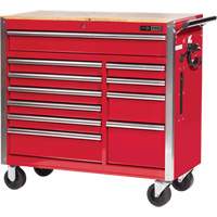 PRC4211 Armoire roulante de s&eacute;rie Pro, 11 tiroirs, 42" la x 18" p x Rouge TGS INDUSTRIEL