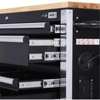 HDRC5212 Armoire mobile de s&eacute;rie HD, 12 tiroirs, 51-1/4" la x 21" p x 40-3/10" h, Noir TGS INDUSTRIEL