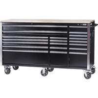 HDRC7220 Armoire mobile de s&eacute;rie HD, 20 tiroirs, 72" la x 24" p x 42-3/10" h, Noir TGS INDUSTRIEL
