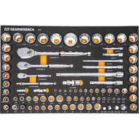 Mechanics Tool Set in Modular Foam Trays with Storage Unit, 194 Pieces TGS INDUSTRIEL