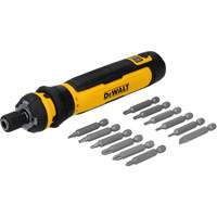 Jeu de tournevis sans fil de 14 morceaux avec commande FLEXDRIVE, 4 V, 44 lb-po/5 Nm couple max. TGS INDUSTRIEL
