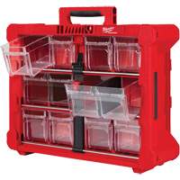 Organisateur PACKOUT &agrave; bac inclinable, 15-1/5" x 19-7/10" x 6-7/10", Noir/Rouge TGS INDUSTRIEL