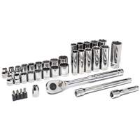 Jeu d'outils pour m&eacute;canicien &agrave; 72 dents, 12 pans et &agrave; prise de 3/8" TGS INDUSTRIEL