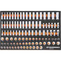 MEGAMOD Metric Mechanics Tool Set in Modular Foam Trays with Rolling Cabinet, 358 Pieces TGS INDUSTRIEL