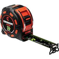 Shockforce NITE EYE Magnetic Tape Measure, 1-1/4" x 25', SAE Graduations TGS INDUSTRIEL