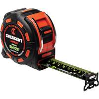 Shockforce NITE EYE Magnetic Tape Measure, 1-1/4" x 25', SAE/Metric Graduations TGS INDUSTRIEL