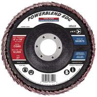 POWERBLEND EDG Curved Edge Flap Disc, 5" x 7/8", Type 27, CG60 Grit, Ceramic TGS INDUSTRIEL