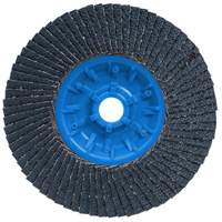 POWERBLEND TRM QC Flap Disc, 5" x 5/8"-11, Type 27, Z40 Grit, Zirconia Alumina TGS INDUSTRIEL