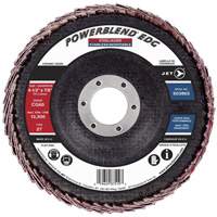 POWERBLEND EDG Flap Disc, 4-1/2" x 7/8", Type 27, CG60 Grit, Ceramic TGS INDUSTRIEL