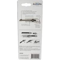 Couteau professionnel de 18 mm avec verrouillage &agrave; cliquet, Acier inoxydable, Robuste, Prise en Plastique TGS INDUSTRIEL
